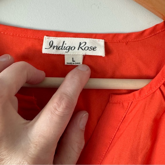 Indigo rose orange maxi dress - Picture 4 of 10